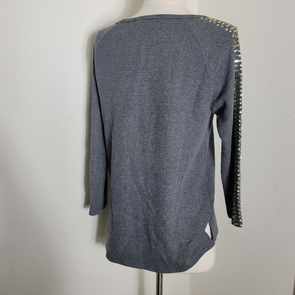 Piperlime Grey Jeweled Sweatshirt - Picture 3 of 6